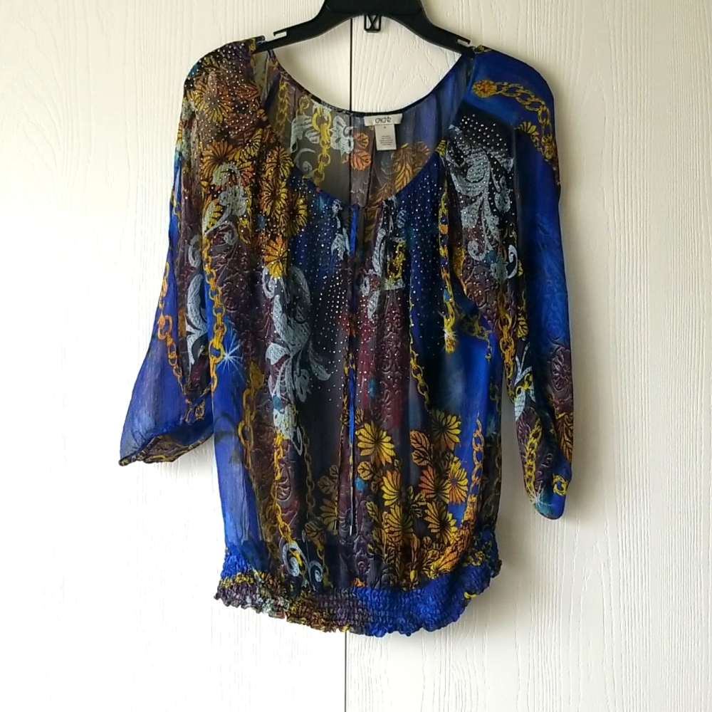 Cache 100% Silk Blouse